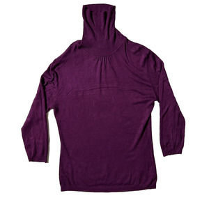 George Stretch Turtleneck Plum Blossom Top Women XL